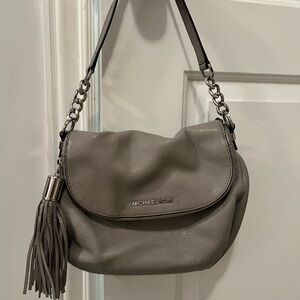 Darling grey with silver hardware small bag